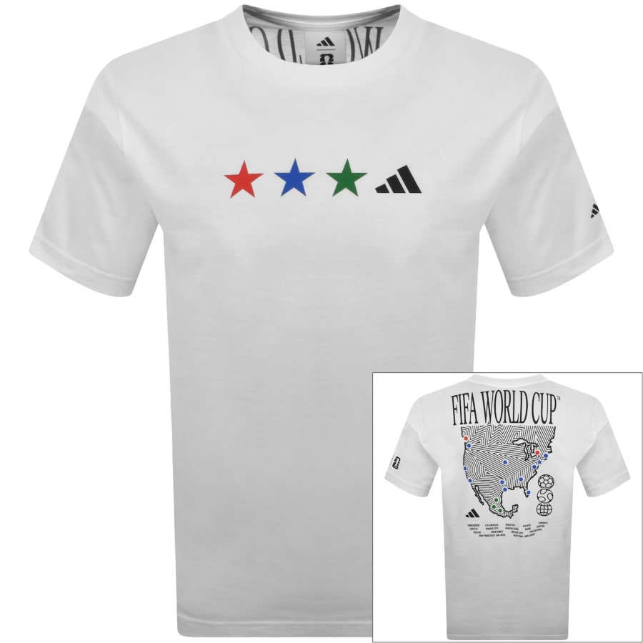 adidas Sportswear X FIFA WC Map T Shirt White | Mainline Menswear us